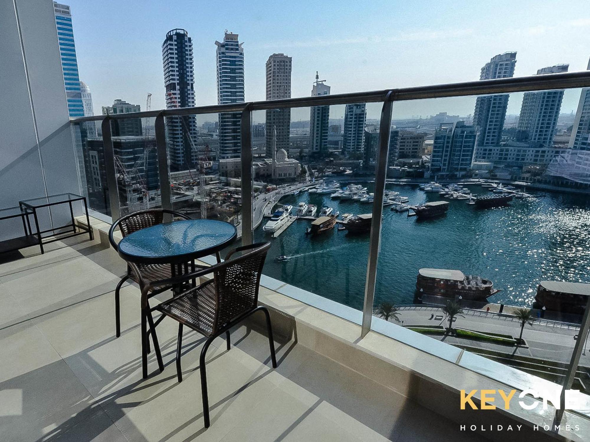 Sophisticated One Bedroom With Full Marina View Дубай Екстер'єр фото